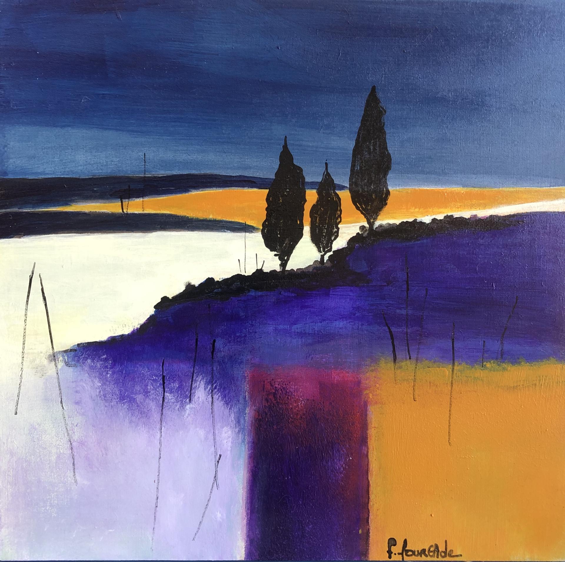 Cyprés noirs (25x25)